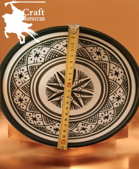 طاجين 21 من الفخار مزخرف بالمعدن - Image 2
